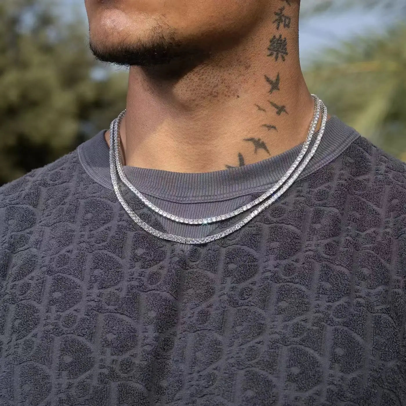 Vortex Blaze Moissanite Tennis Chain